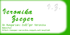 veronika zseger business card